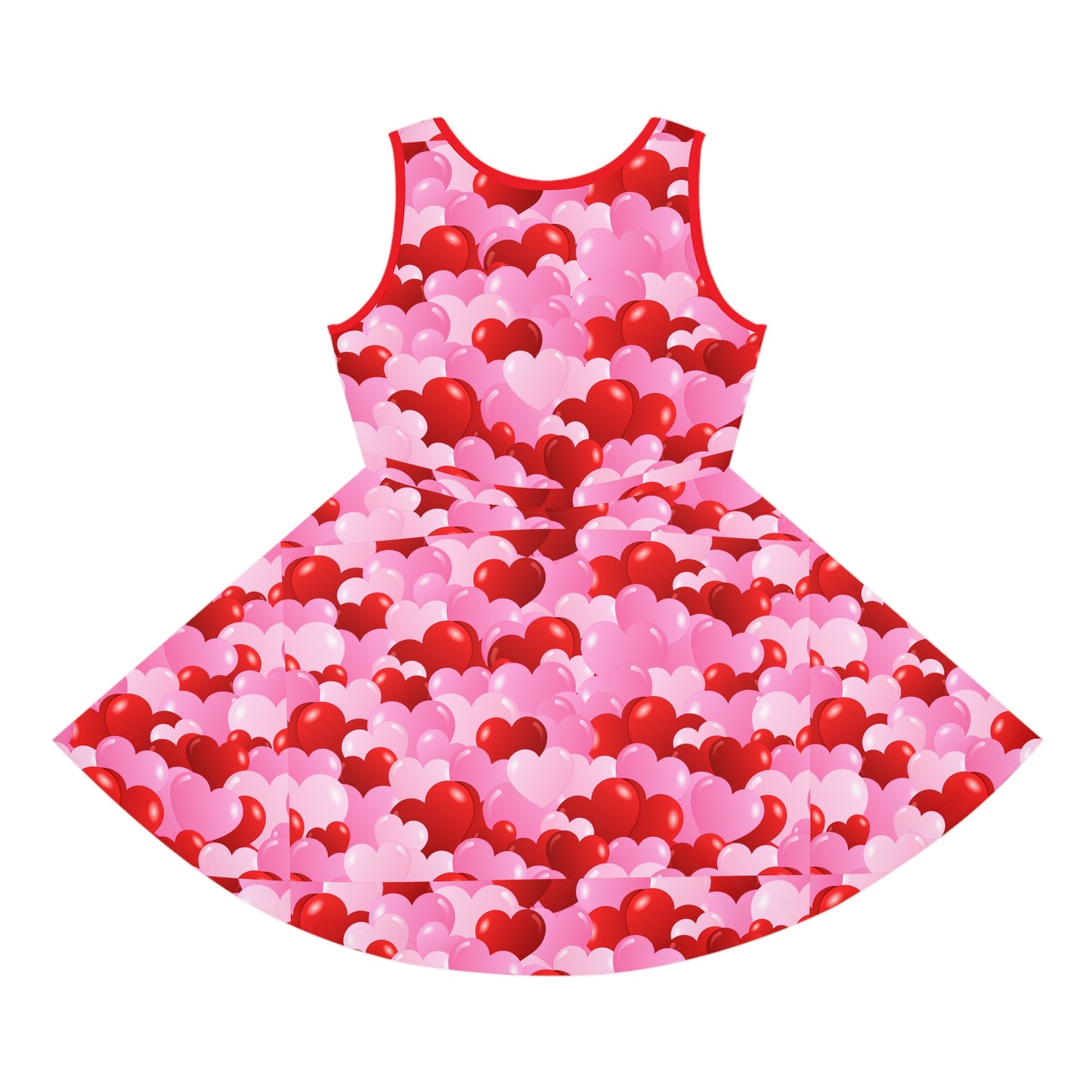 Hearts Galore Print Sundress