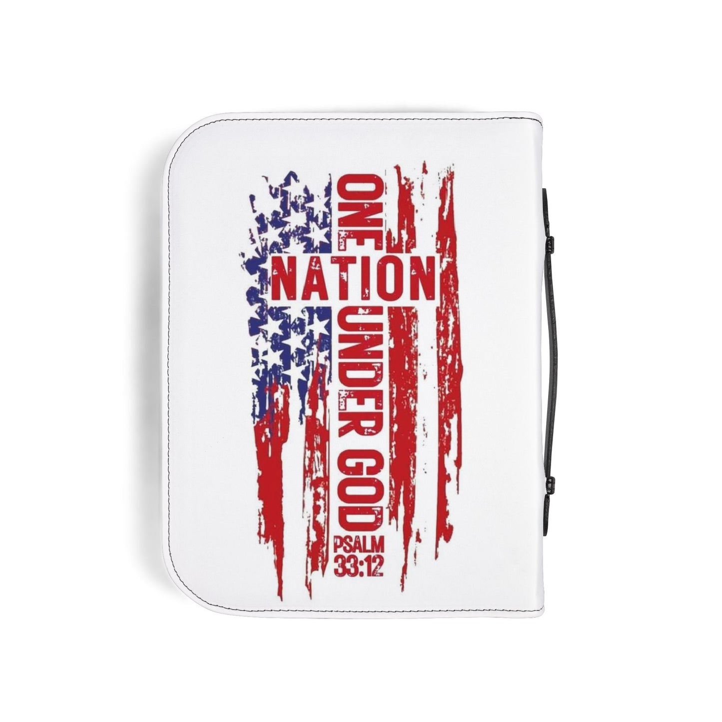 Patriotic Bible Cover - One Nation Under God, Religious Gift, Christian Accessory, Memorial Day, Independence Day, Church, Bible Holder