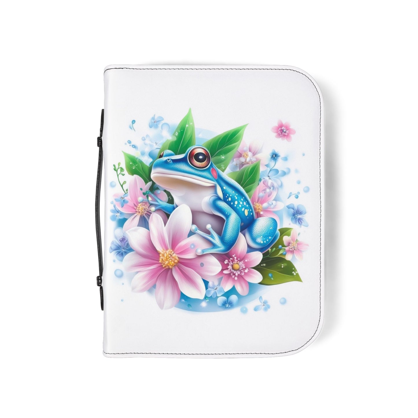 Serene Bible Cover with Floral Frog Design, Inspirational Faith Accessory for Bible Lovers, Perfect Gift for Graduations, Birthdays, [...]