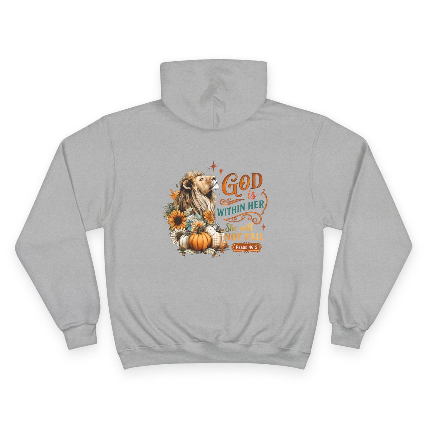 Women's Fall God is Within Her Champion Hoodie
