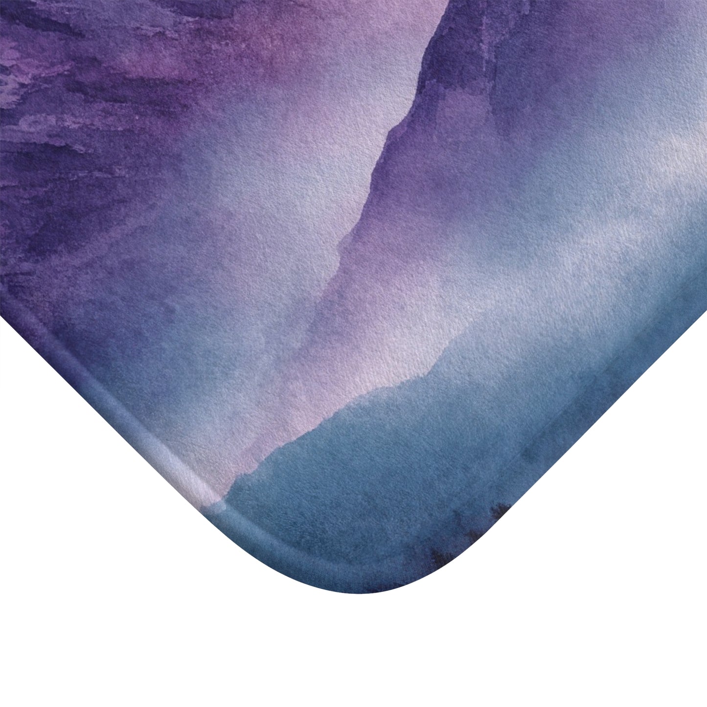 Mountain Sunset Bath Mat, Soft Plush Bathroom Rug, Nature Decor, Bathroom Accessory, Home Spa Gift, Vibrant & Cozy