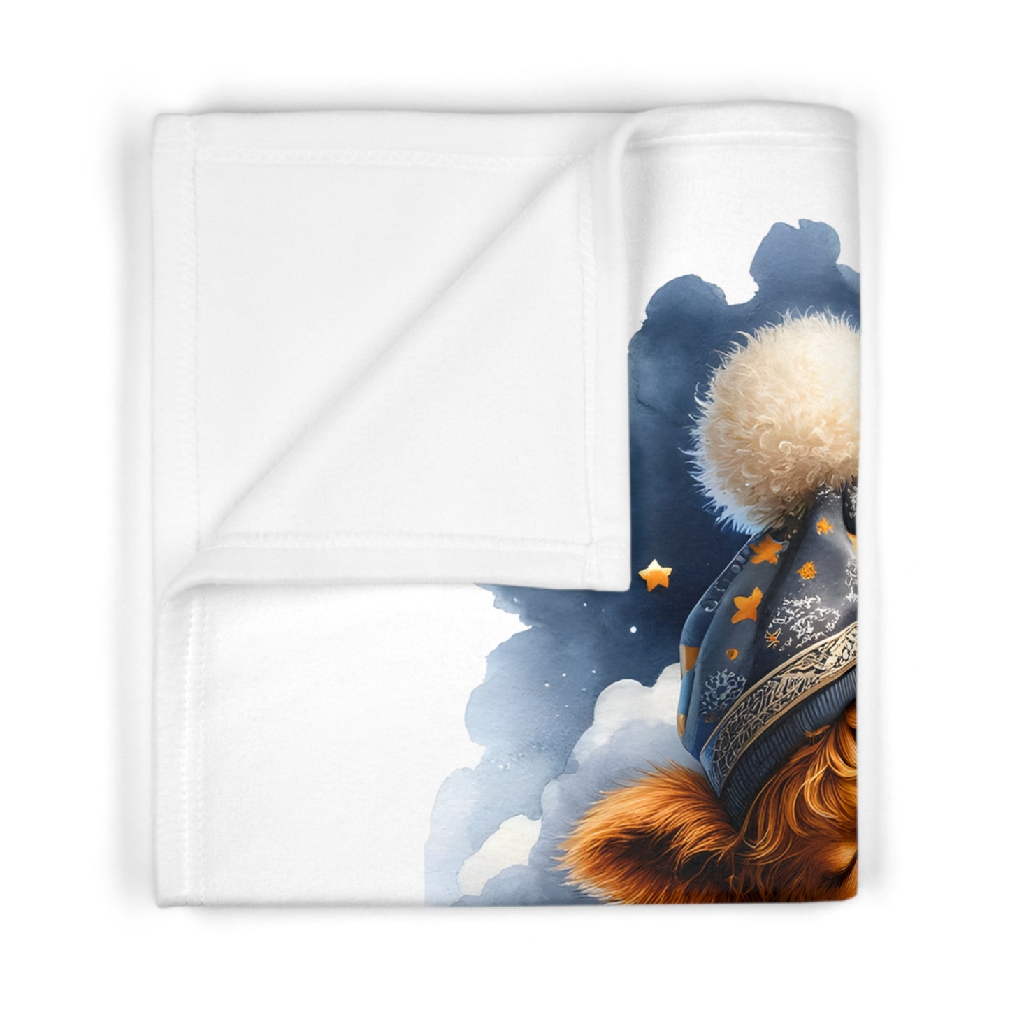 Cuddly Bear Fleece Blanket, Cozy Nursery Decor, Baby Shower Gift, Soft Throw for Sweet Dreams, Infant Snuggle Blanket
