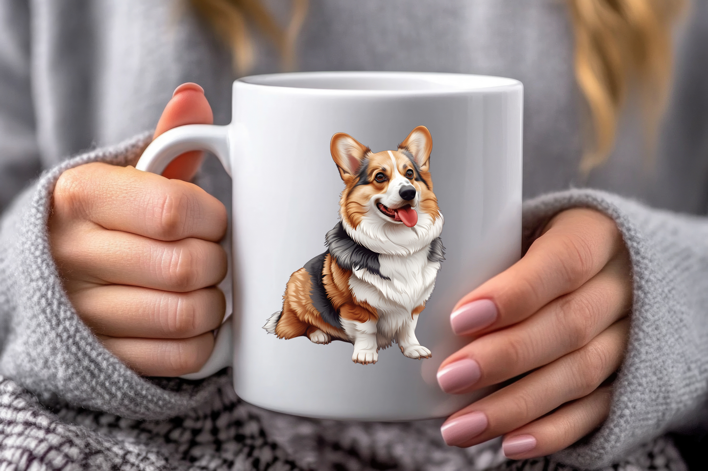 Dog printed 11 oz coffee mugs