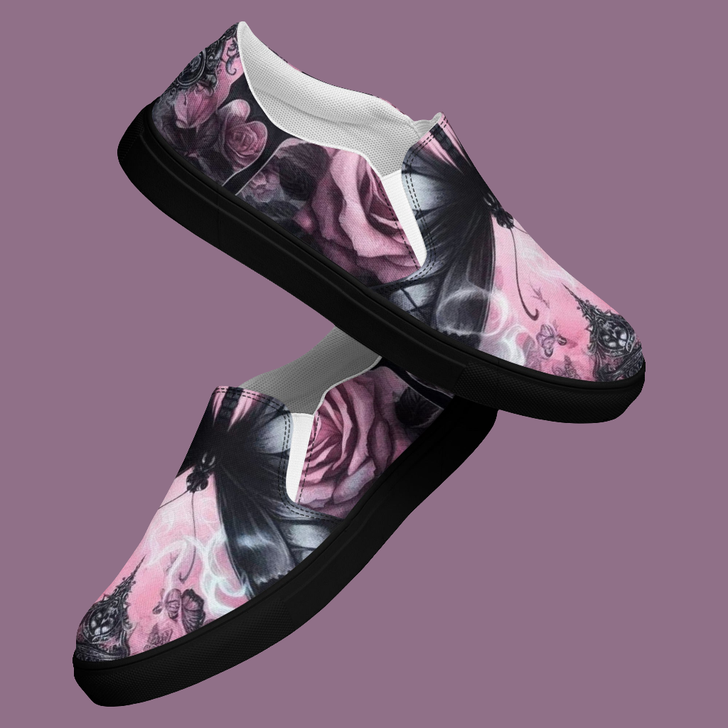 Butterfly Women’s slip-on canvas shoes