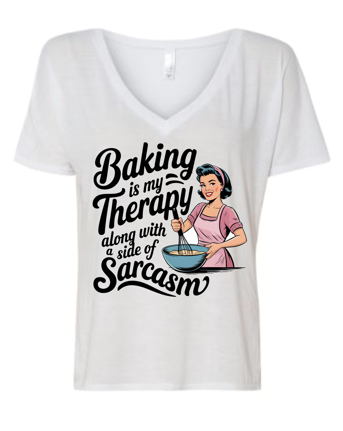 Sublimation printed T-shirt-Baking Therapy