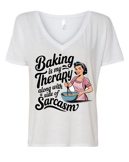 Sublimation printed T-shirt-Baking Therapy