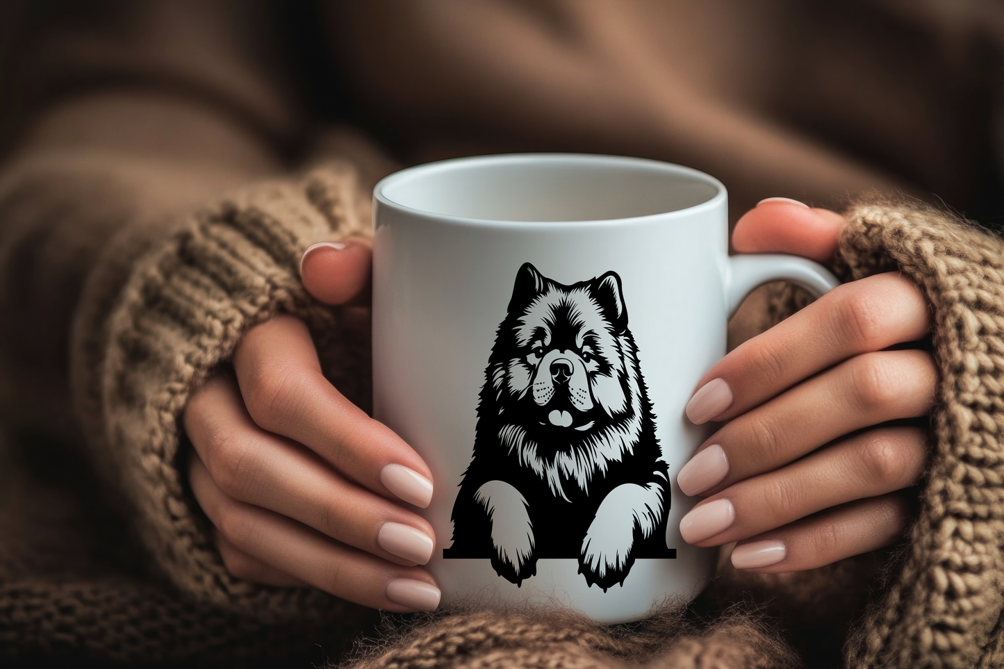 Dog printed 11 oz coffee mugs