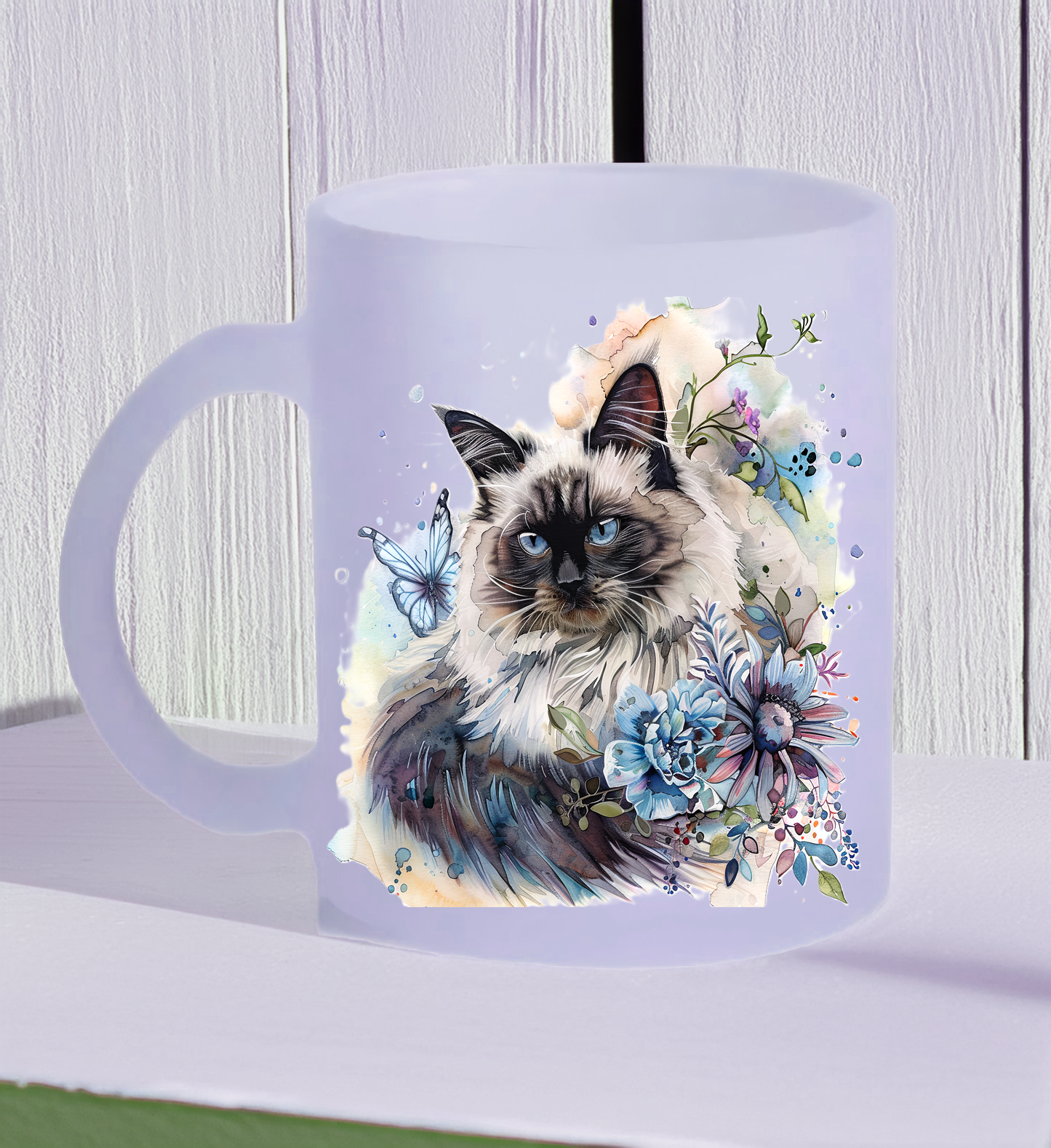 11 oz printed cat coffee mugs