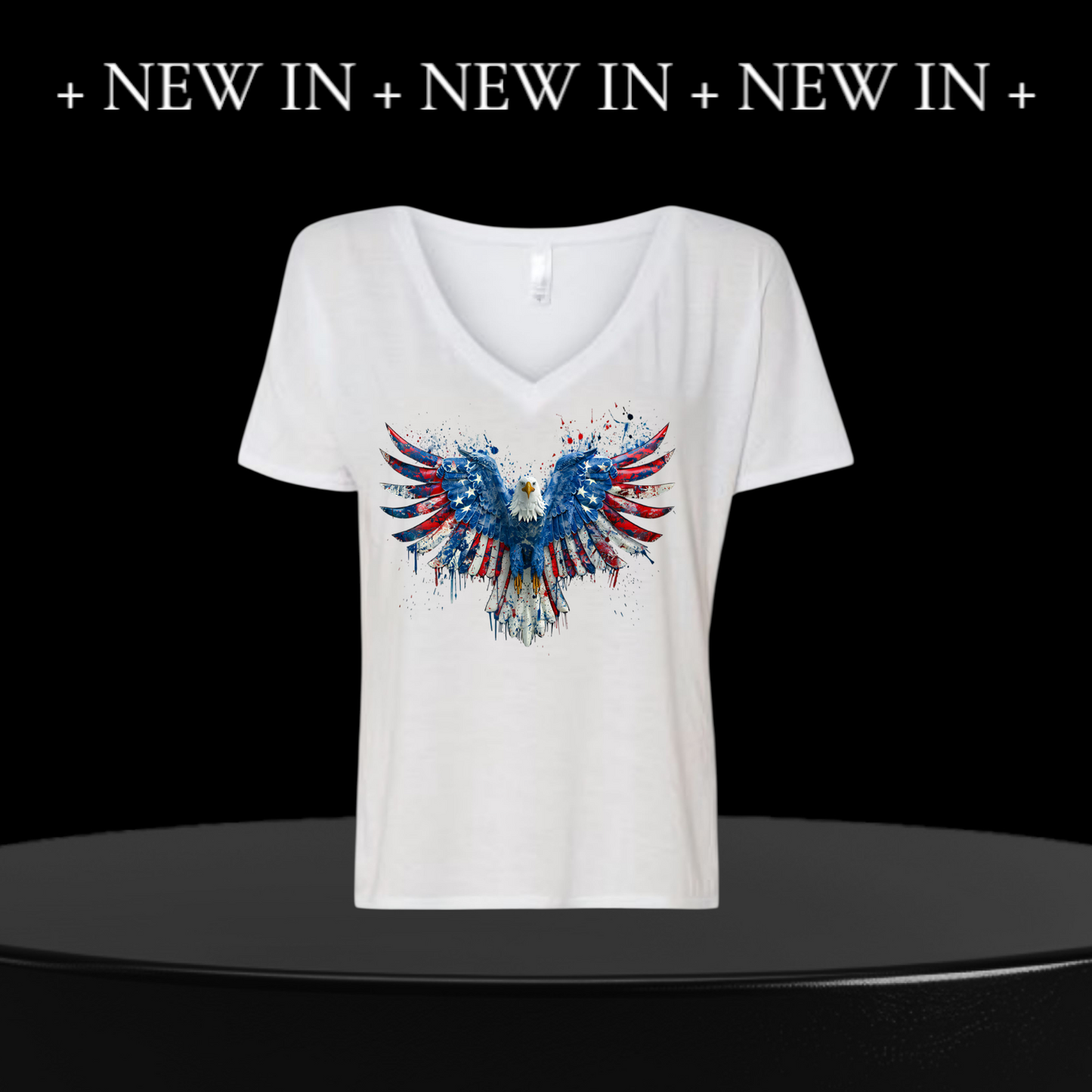 Patriotic Eagle WOMEN'S V-neck t-shirt