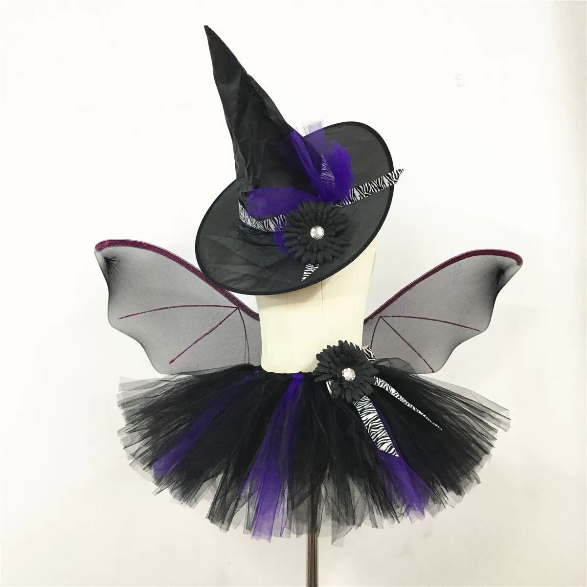 Arrival Girls’ Halloween Bat Dress – Gothic Lolita Princess Costume Set for Cosplay, Party, and Stage Performance-1