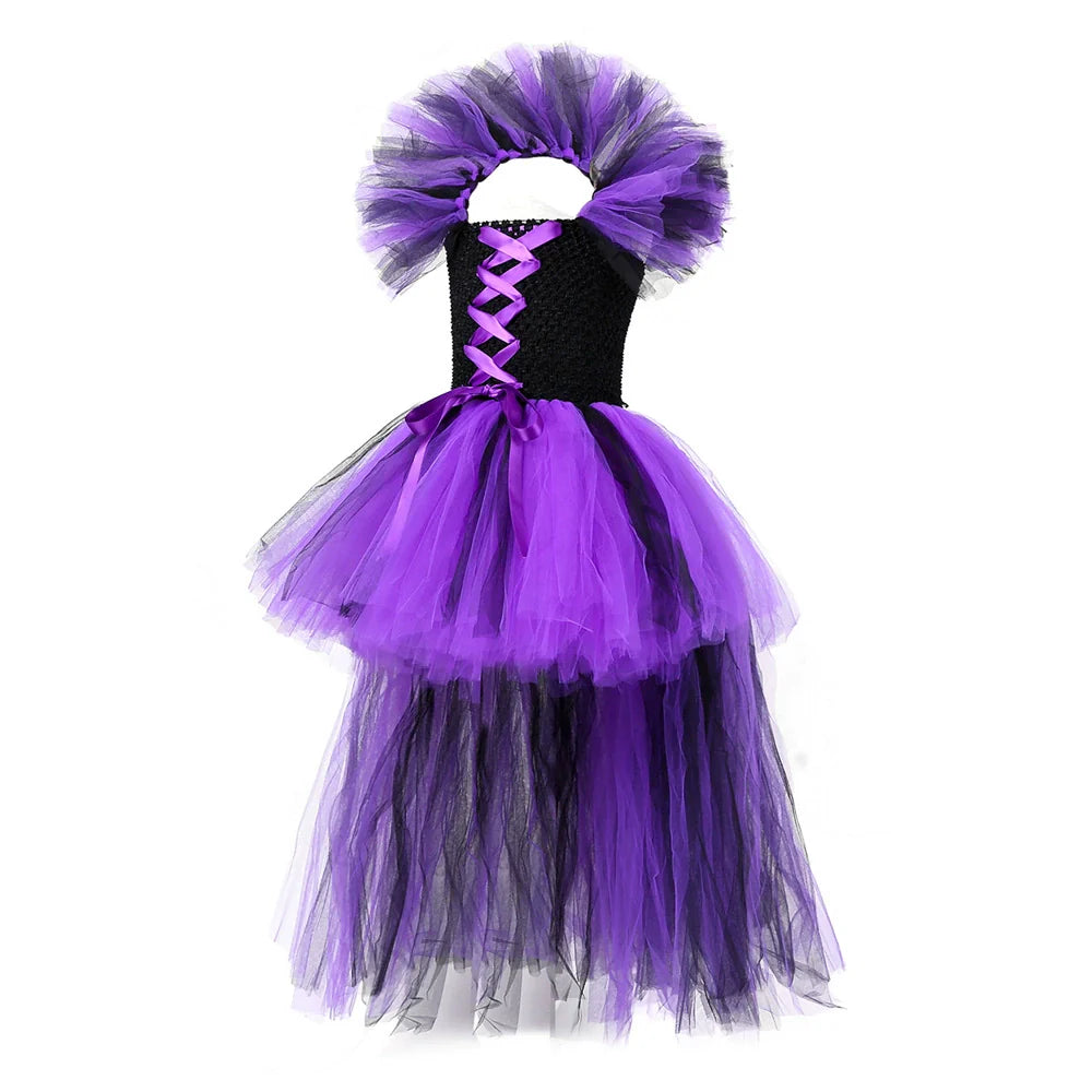 Halloween Sleeping Witch Costume Set Dress with Wand-3