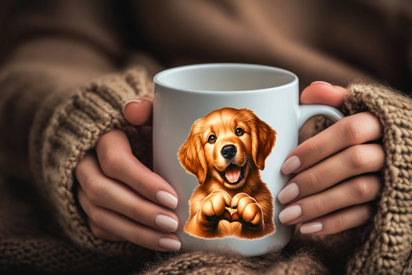 Dog printed 11 oz coffee mugs